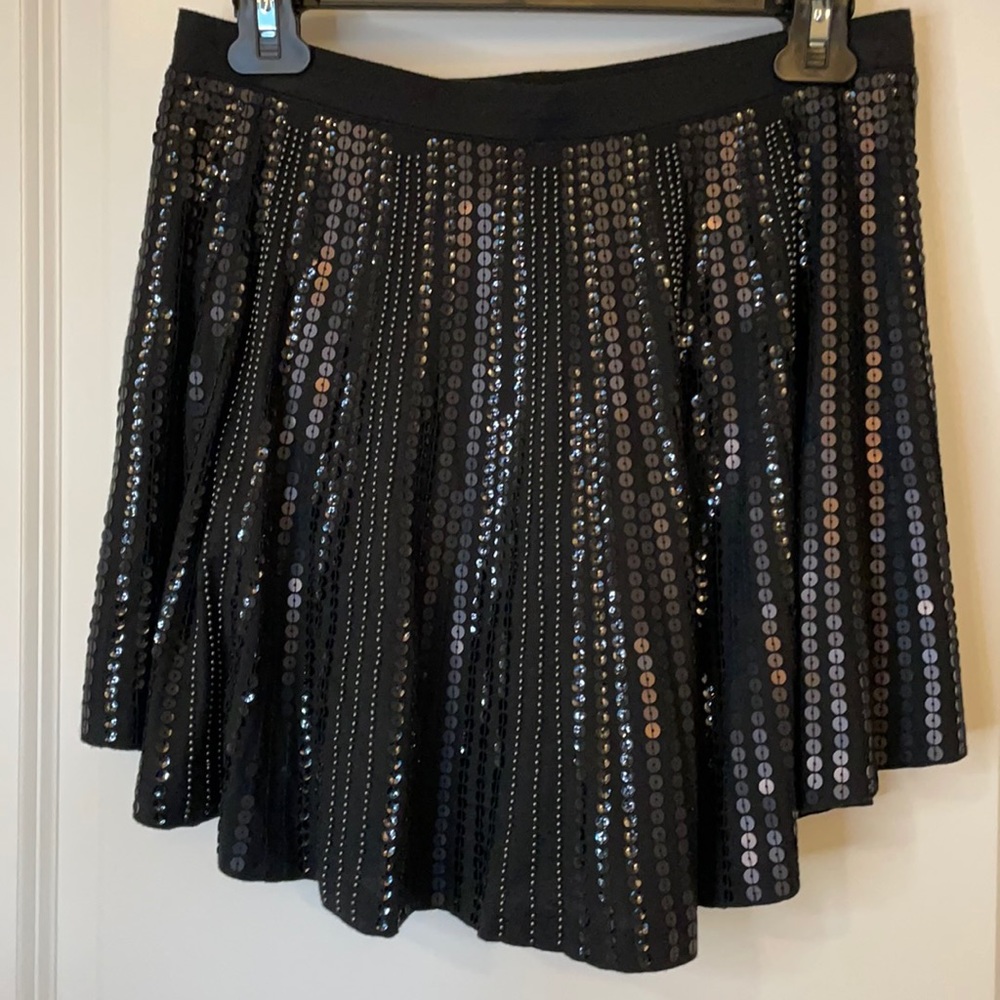 NWT black Express sequin skirt